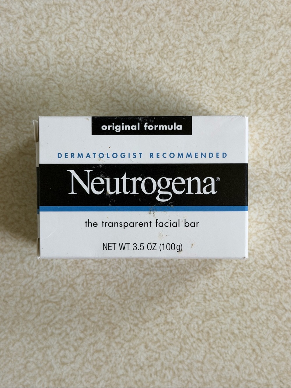 Neutrogena Transparent Facial Soap Bar Original Formula 3.5oz 100g New in Box